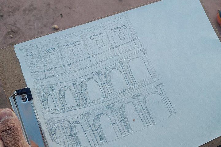 See the Colosseum Differently: Relax and Sketch