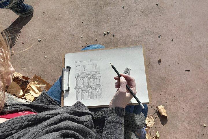 See the Colosseum Differently: Relax and Sketch