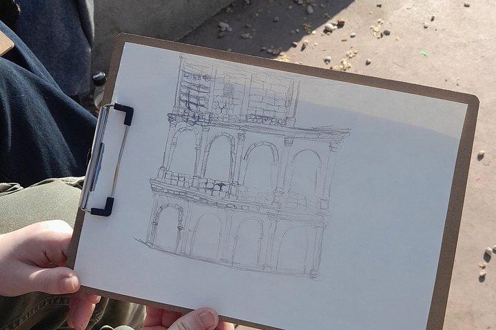 See the Colosseum Differently: Relax and Sketch