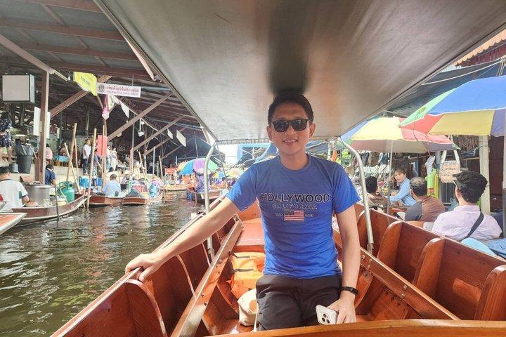 Excursión de un día al mercado flotante de Mae Klong y al histórico Kanchanaburi