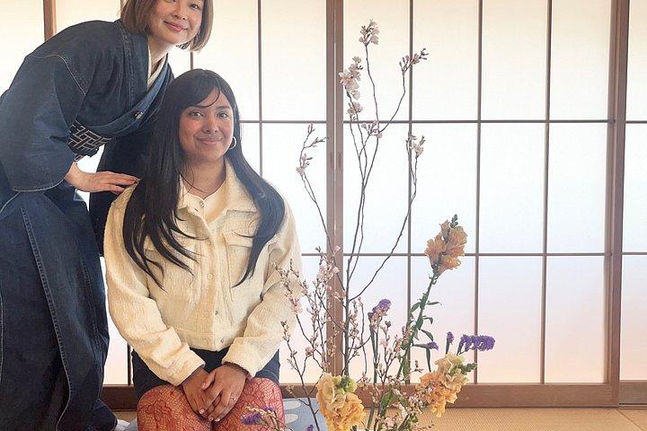 新宿近郊の東京でいけばなウェルネス体験