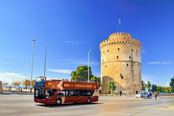 Big Bus Thessaloniki Hop on Hop off Tour de ônibus com Guia Áudio