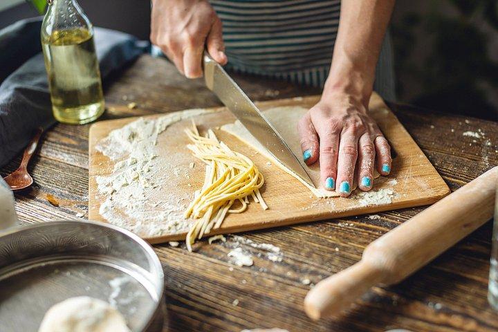 Make fresh pasta and Venetian Spritz Behind St.Mark Square