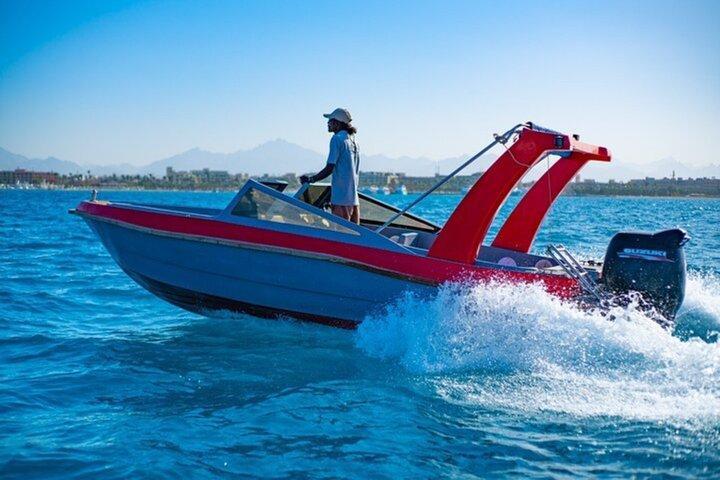 Hurghada : Hula Hula Insel mit privatem Schnellboot & Transfer