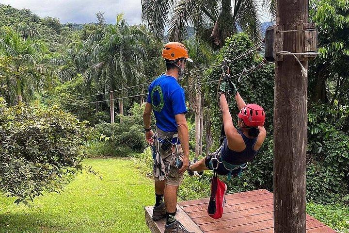 El Yunque Ziplining in Puerto Rico