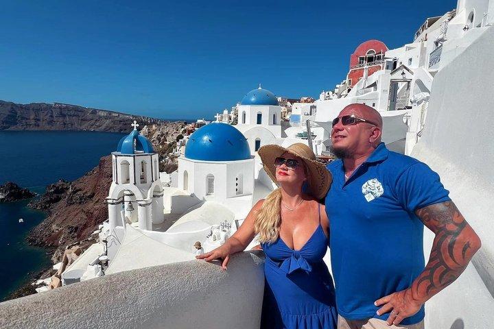 Tour privado de Santorini personalizable con conductor-guía local