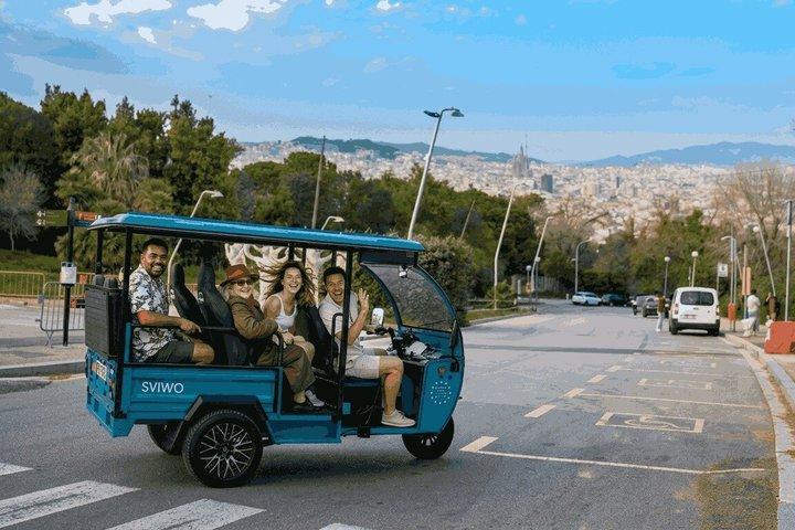 TukTuk tour of Barcelona, the mountains and the beach