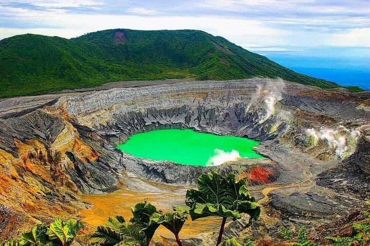 プレミアム ツアー ポアス火山ハシエンダ スターバックス コーヒーとラパスの滝