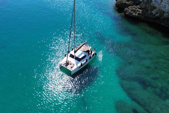 Tour in catamarano soste bagno e snorkeling brindisi con prosecco