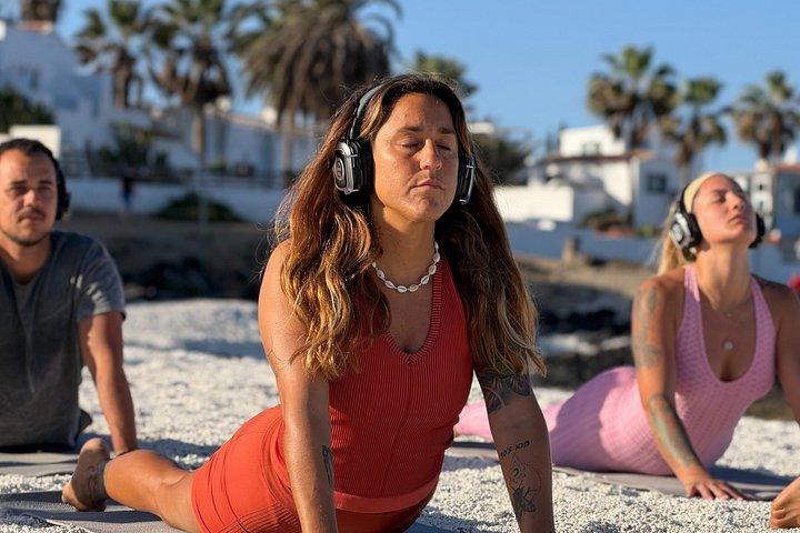 Corralejo: Sunrise Silent Yoga Experience at Popcorn Beach