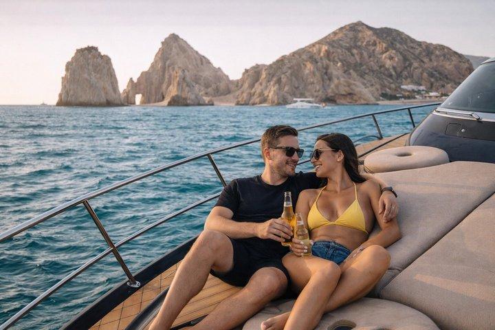 ロスカボスのプライベート40フィートヨット（飲み物とアクティビティ付き）