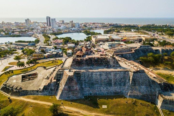 Entrance to the Castle of San Felipe de Barajas in Cartagena