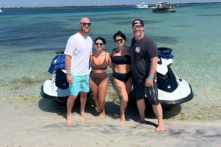 2 timers jet ski delfin tur til Shell Island