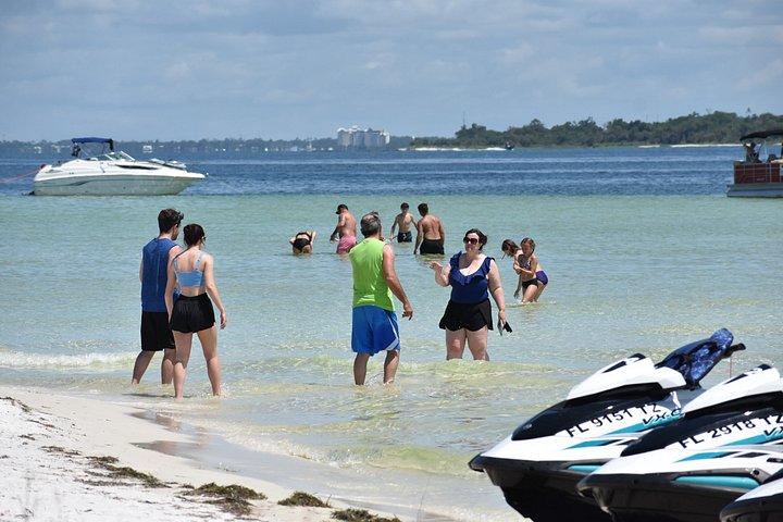 2 timers jet ski delfin tur til Shell Island