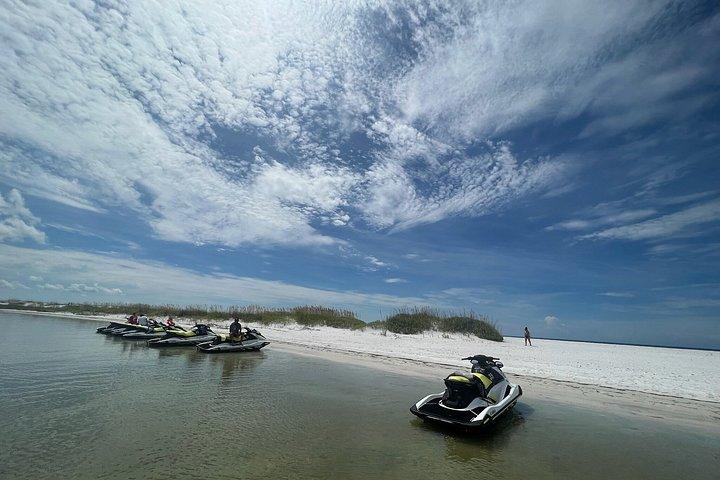 2 timers jet ski delfin tur til Shell Island
