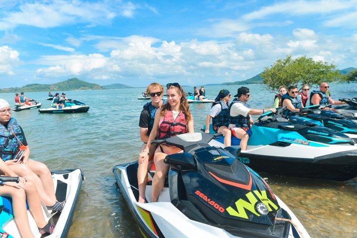 Phuket Jet Ski Adventure com almoço e paradas na ilha