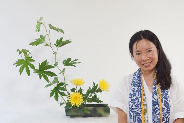 Zeitgenössischer Ikebana-Kunstworkshop im Ganko Ji Temple Studio