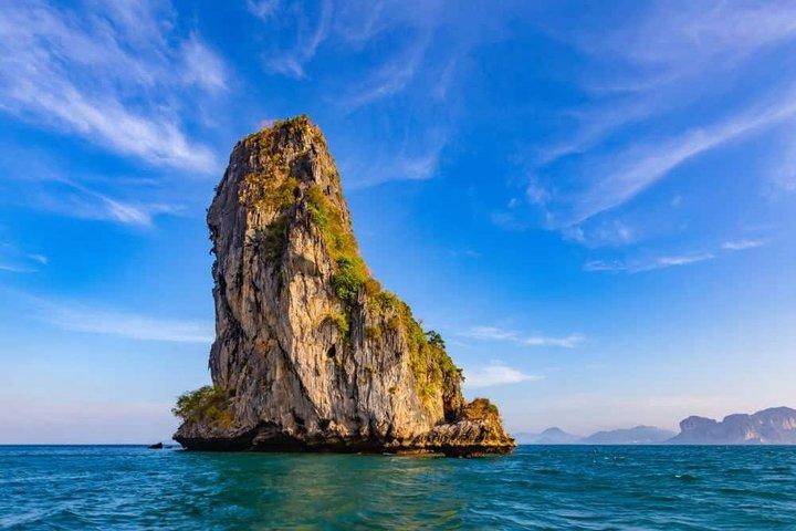 クラビ4島ロングテールボートツアーとシュノーケリング