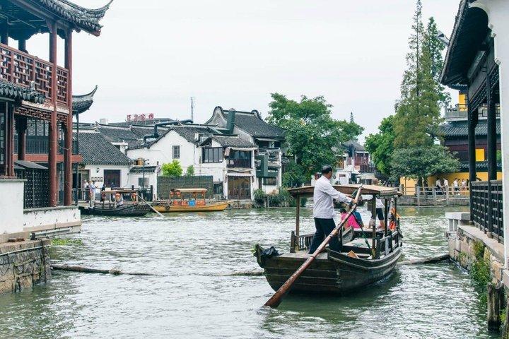 上海プライベートツアー、朱家角水上街と遊覧船