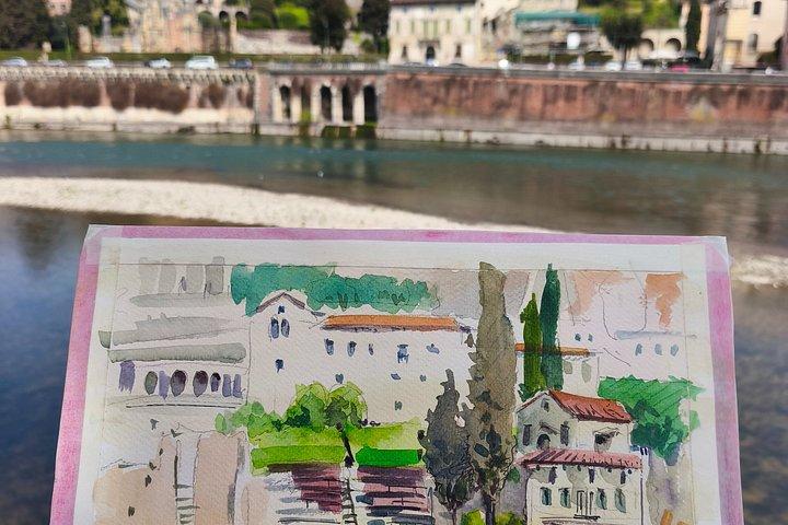 3 Hour Watercolor Private Experience in Verona