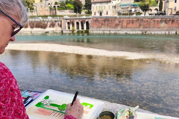 3 Hour Watercolor Private Experience in Verona