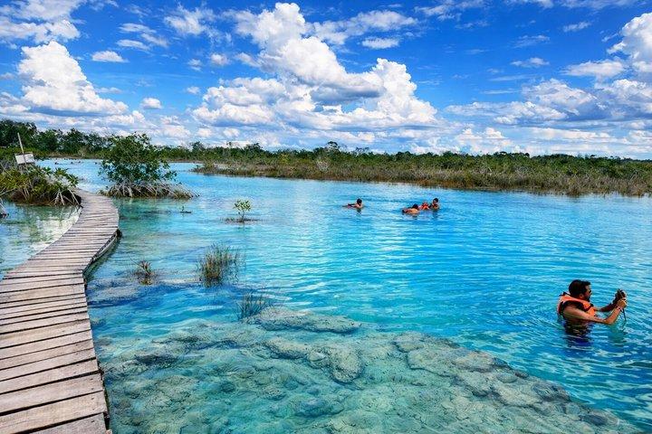 Bacalar tel qu'il devait être : Lagon • Rapidos • Ruines d'Ichkabal