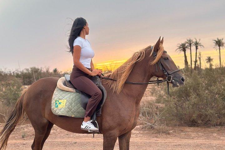 Sunset Horseback Ride in Marrakech’s Palmeraie pickup & drop-off