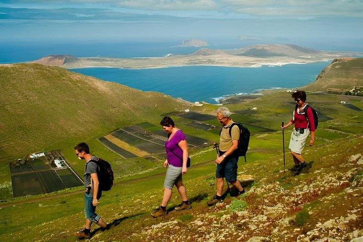 Hiking trail to the Crown Volcano and the Famara Rocks