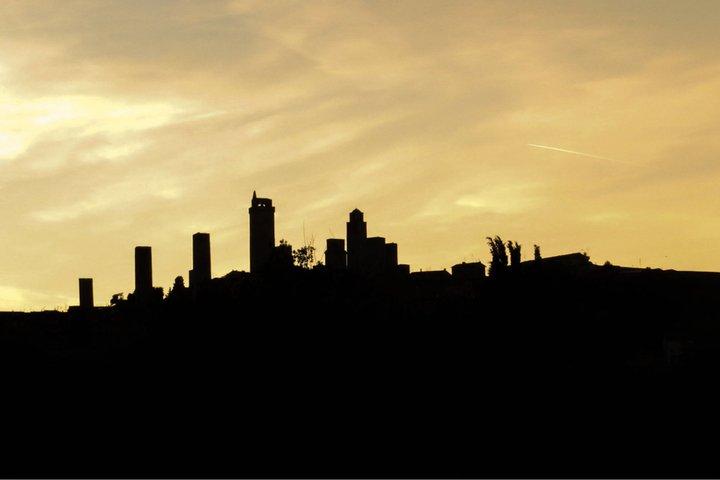San Gimignano Coucher de soleil Belvédère Dîner et dégustation de vin