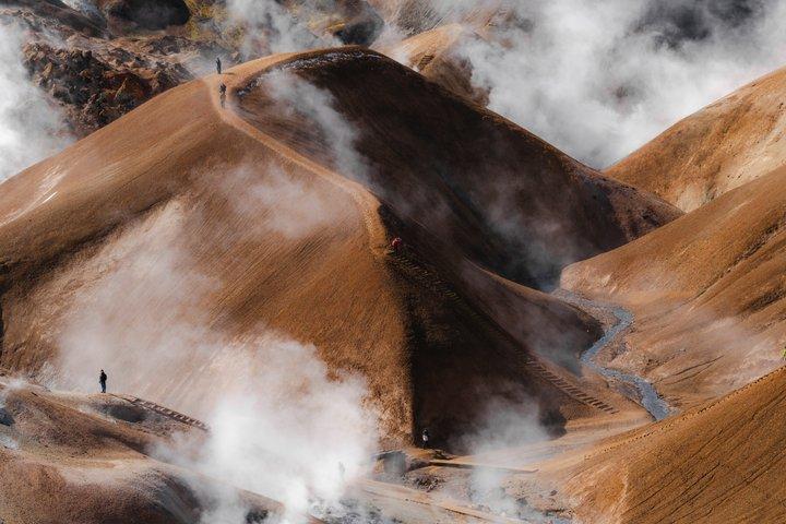 Fra Reykjavík: Islandske højlanders geotermiske dagstur og vandretur