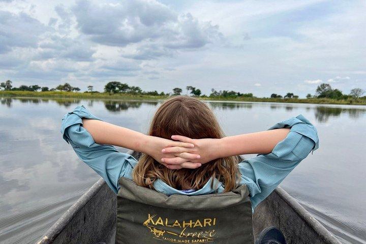 Excursión de un día a Mokoro / canoa en el delta del Okavango de 1 día