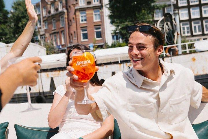 Amsterdam Aperol Spritz Cruise på en stille elektrisk båd