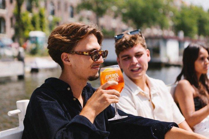 Amsterdam Aperol Spritz Cruise på en stille elektrisk båd