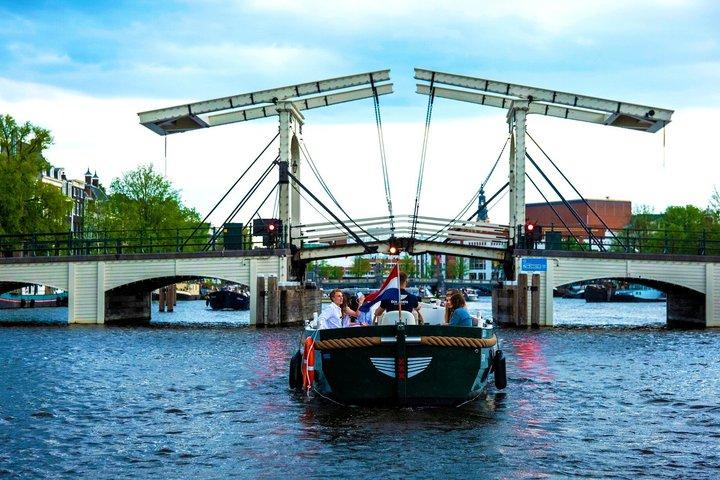 Amsterdam Aperol Spritz Cruise på en stille elektrisk båd