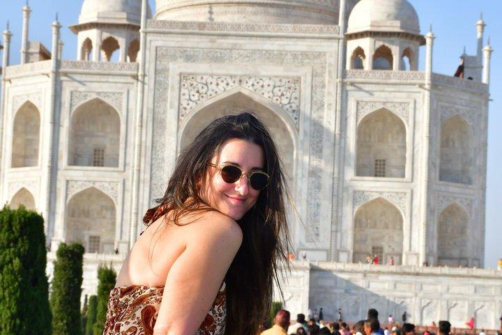 Tour de mesmo dia de Bangalore para Agra Taj Mahal com voos de ida e volta
