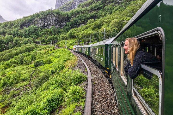 小グループネーロイフィヨルドクルーズ、バイキングとフロム鉄道日帰りツアー