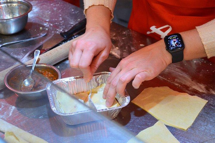 ローマ: ラザニアとフェットゥチーネパスタとティラミス料理教室