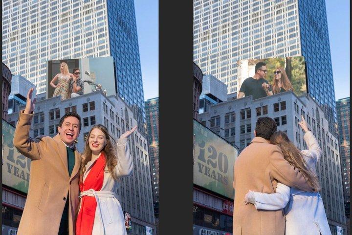 NYC : Ihr 1 Minute Moment auf einem Times Square Billboard