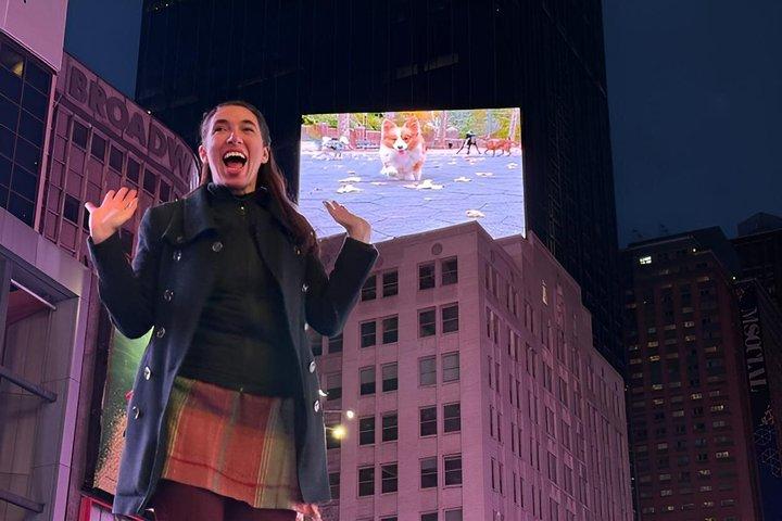 NYC : Ihr 1 Minute Moment auf einem Times Square Billboard