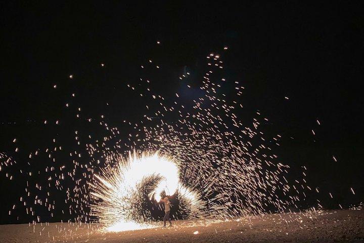 マラケシュ：アガファイ砂漠クワッド、サンセットラクダ乗り、ディナーショー