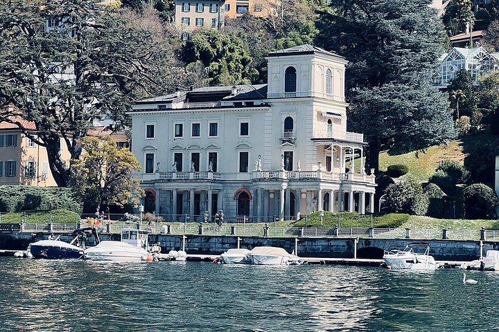 Lake Como: 1h or 4h Tour with Prosecco and photos of the Villas