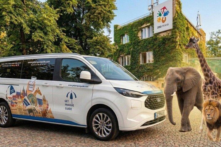 Prague ZOO Transfer with AudioGuide & Opt. Admission Ticket