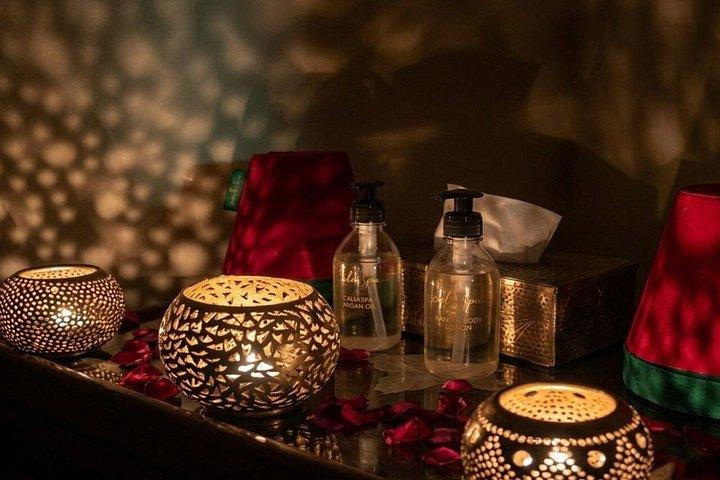 Kamelridning och spabehandling i Marrakech