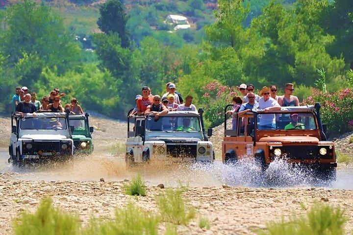Alanya 4 em 1 Combo Tour Buggy, Rafting, Zipline, Jeep Safari