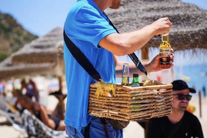 リスボン：アラビダカヤックシュノーケリング＆サンベッド／送迎オプション