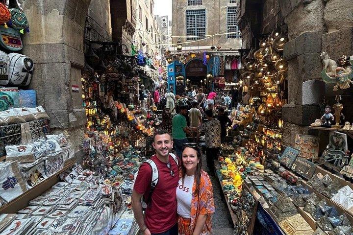 Cairo Tour Khan El Khalili, centro città, pasto e Felucca gratis