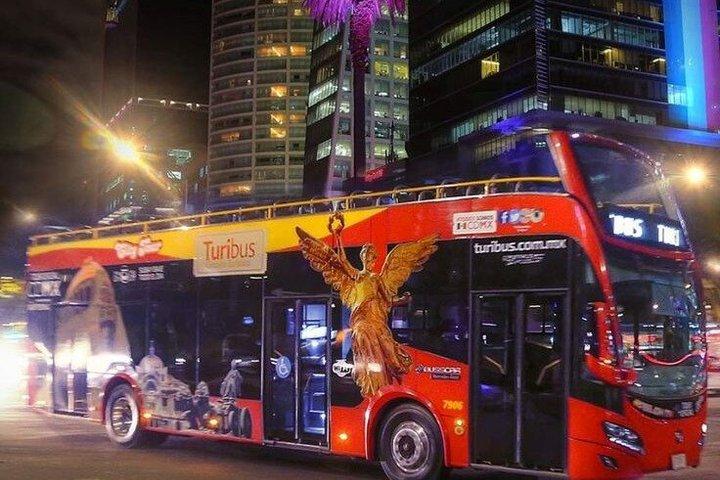 Bilhete para o ônibus do passeio noturno