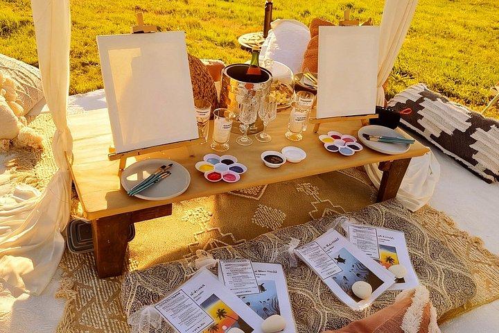 San Diego Paint and Sip Picnic Experience