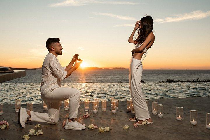 Wedding Proposal in Mykonos Photo and Video Production