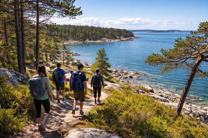 Stockholm Archipelago Hike with Boat, Fire & Beach on Nåttarö